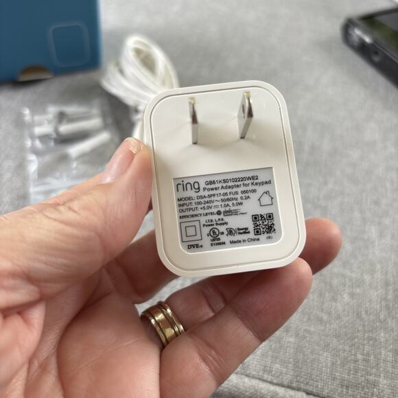 Ring Power Adapter (DSA-5PF17-05) for 2nd Gen Keypad White, Charger only. - Picture 2 of 2